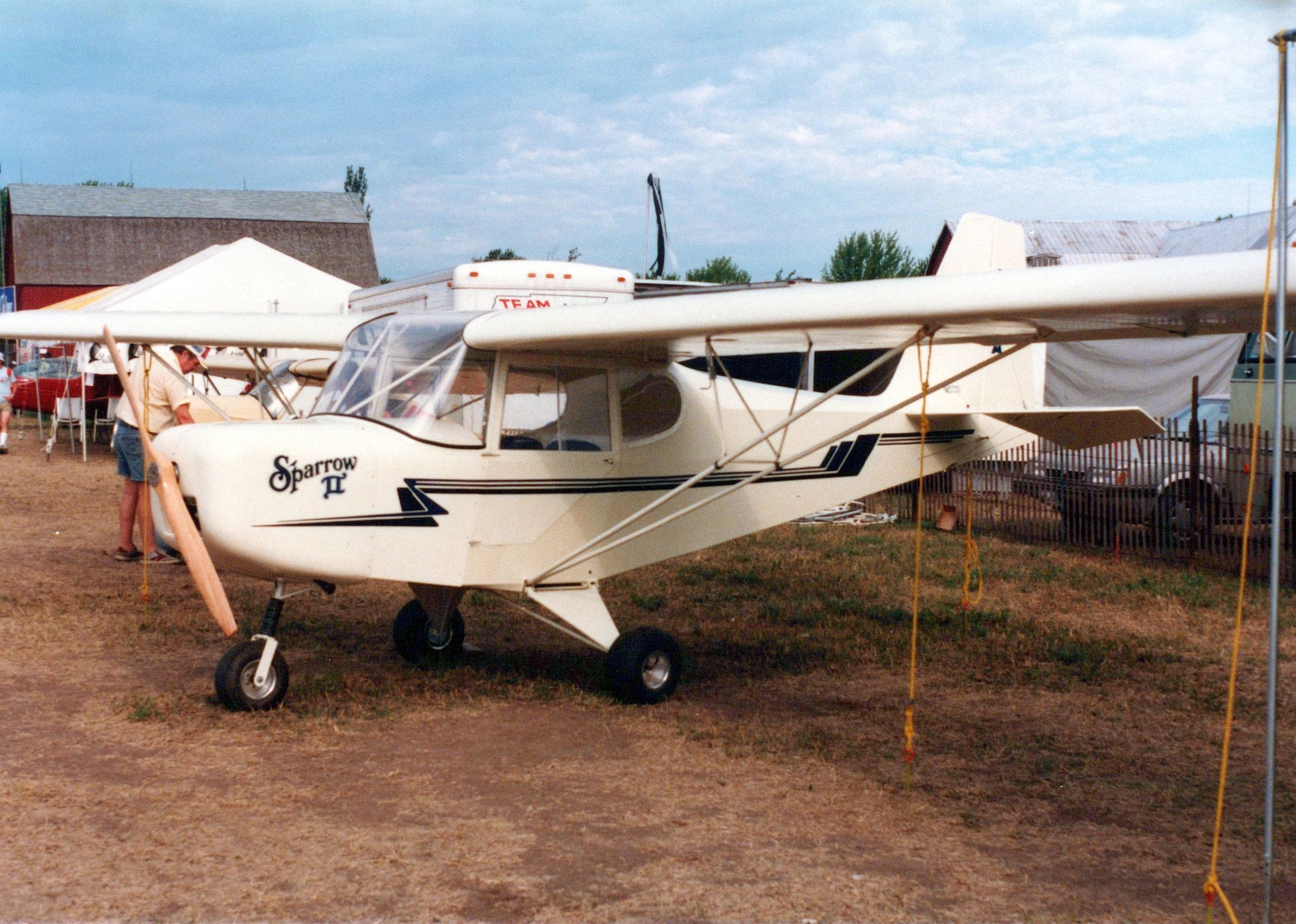 Carlson Sparrow II on display at a fly-in