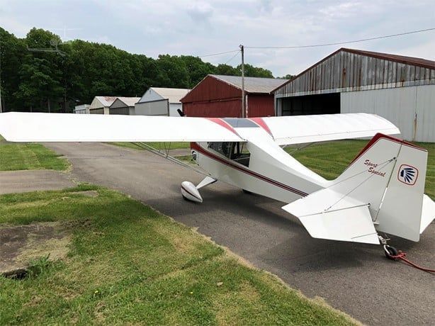 Tail of a Carlson Sparrow Sport Special with Sport Special lettering